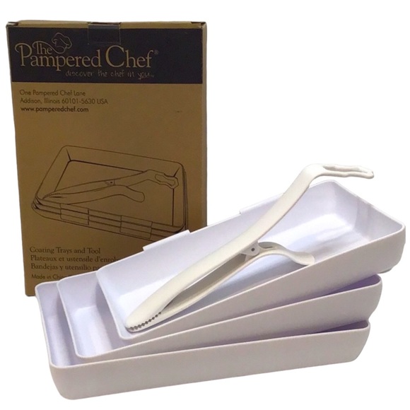 Pampered Chef Kitchen Pampered Chef Coating Trays And Tools Nib Poshmark